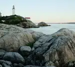 Picturesque Coastal Light House on a Clifftop